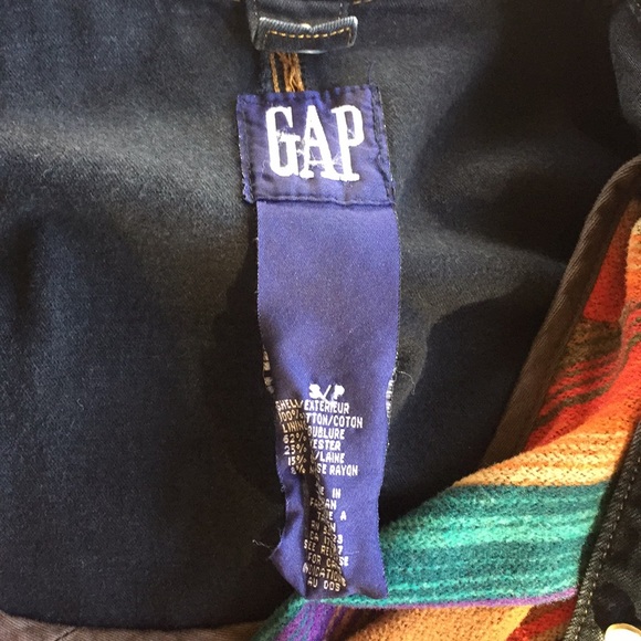 Vintage Gap denim chore jacket, blanket lining - Picture 4 of 5